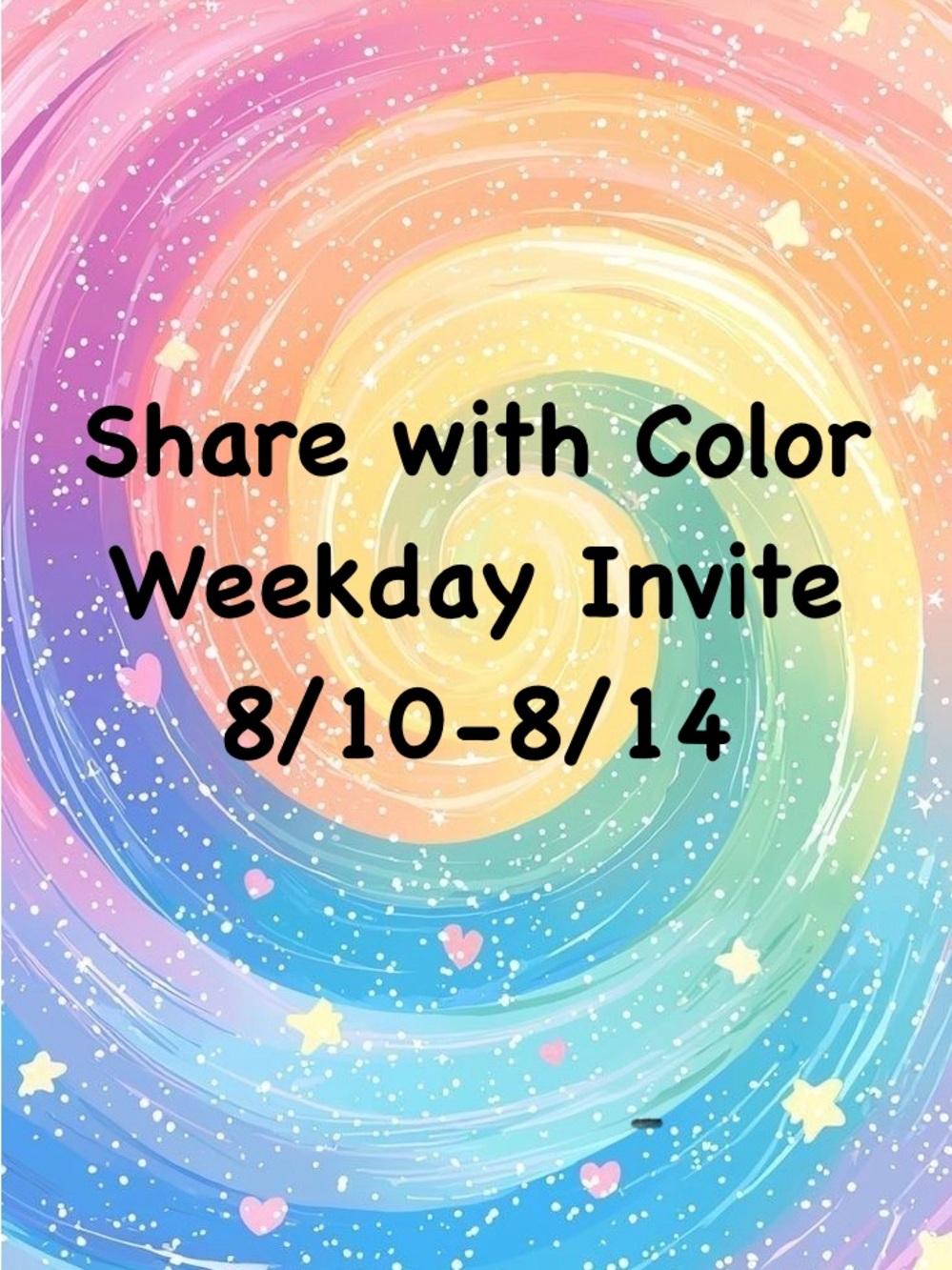 🌈 Share with Color Weekday Invite & Chat